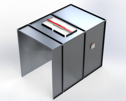 ETL-Listed Open-Face Paint Booth with Rear Exhaust 6'